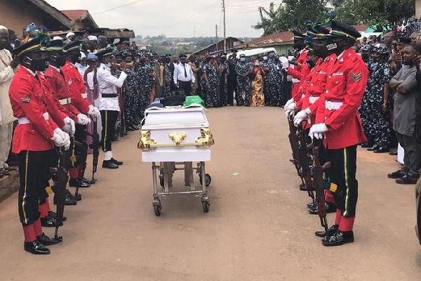 Police honour Officer violently killed by okada riders in Lagos