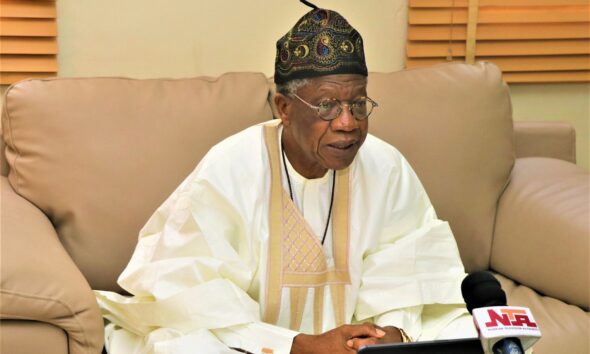 former Minister of Information and Culture, Alhaji Lai Mohammed