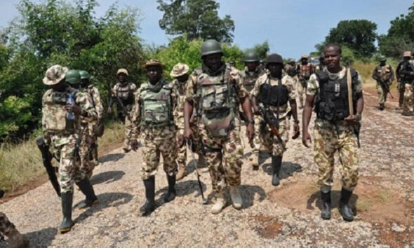 Nigerian military troop