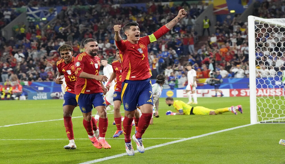 Euro 2024: Spain beat Italy 1-0, England play 1-1 with Denmark