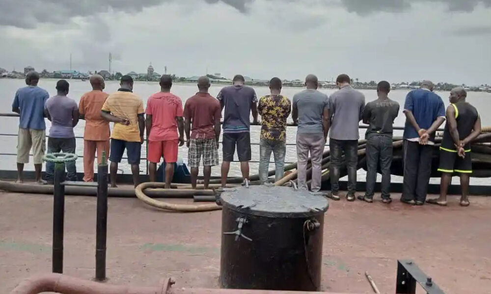 Army arrests oil theft suspects, destroys 14 boats in Abia