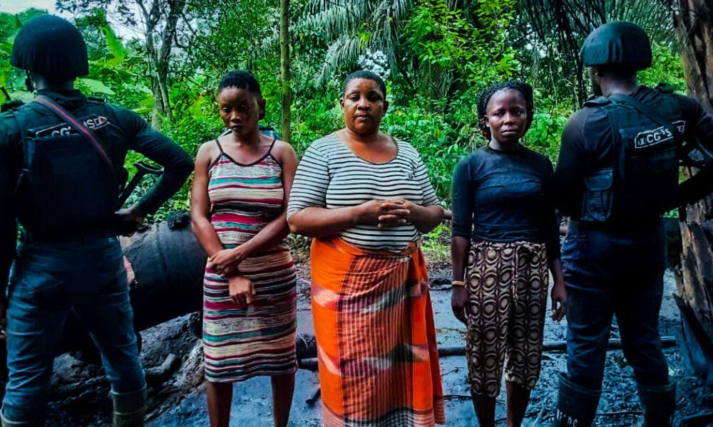 Three women arrested in Rivers for pipeline vandalism, oil theft