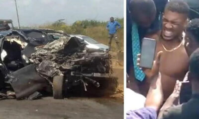 Anthony Joshua accident scene