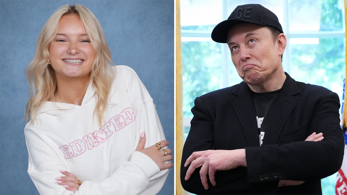 Audrey Morris and Tesla CEO Elon Musk