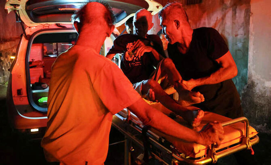 Fire Guts Nursing Home in Indonesia