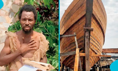 Ghanaian man, Ebo Noah, who drew global attention after building a massive wooden ark