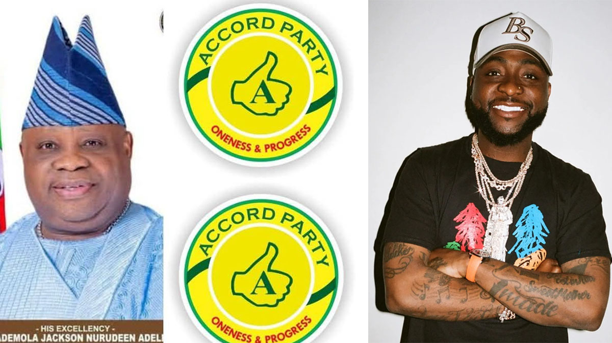 Osun State Governor Ademola Adelekea and David Adeleke popularly known as Davido