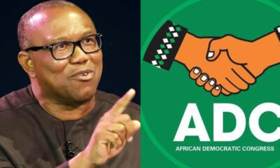 Peter Obi with ADC logo