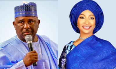 Nigeria’s Minister of Arts, Culture and the Creative Economy, Hannatu Musawa and billionaire Businessman Abdul Samad Rabiu