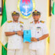 Commodore Aiwuyor Adams-Aliu, handing over to Captain Abiodun Abidemi Folorunsho