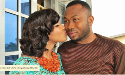 Nollywood actress and philanthropist Tonto Dikeh with her former husband Olakunle “Churchill” Oladunni