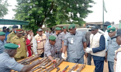Ogun Customs Intercepts Arms, Ammunition, Explosives Worth N721.45 Million