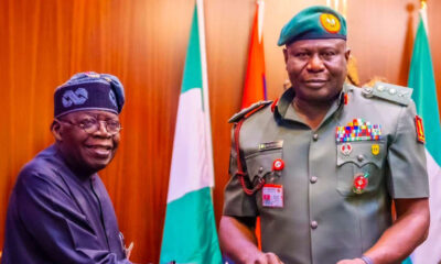President Bola Ahmed Tinubu and Chief of Defence Staff General Olufemi Olatubosun Oluyede