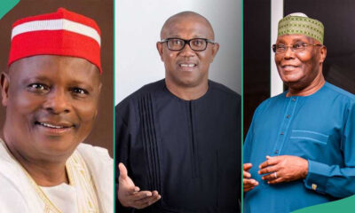 Senator Rabiu Kwankwaso, Peter Obi and Alhaji Atiku Abubakar