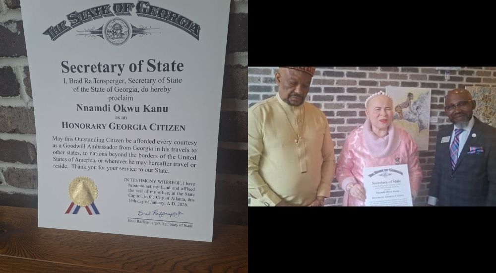 U.S. State of Georgia Proclaims Nnamdi Kanu Honorary Citizen 