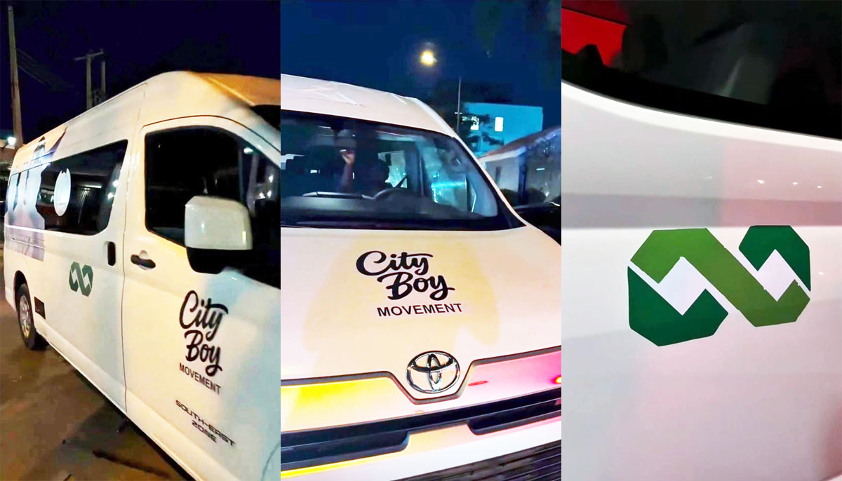 City Boy Movement Receives Bus Donations from Zenco, Obi Cubana for Tinubu’s Campaign