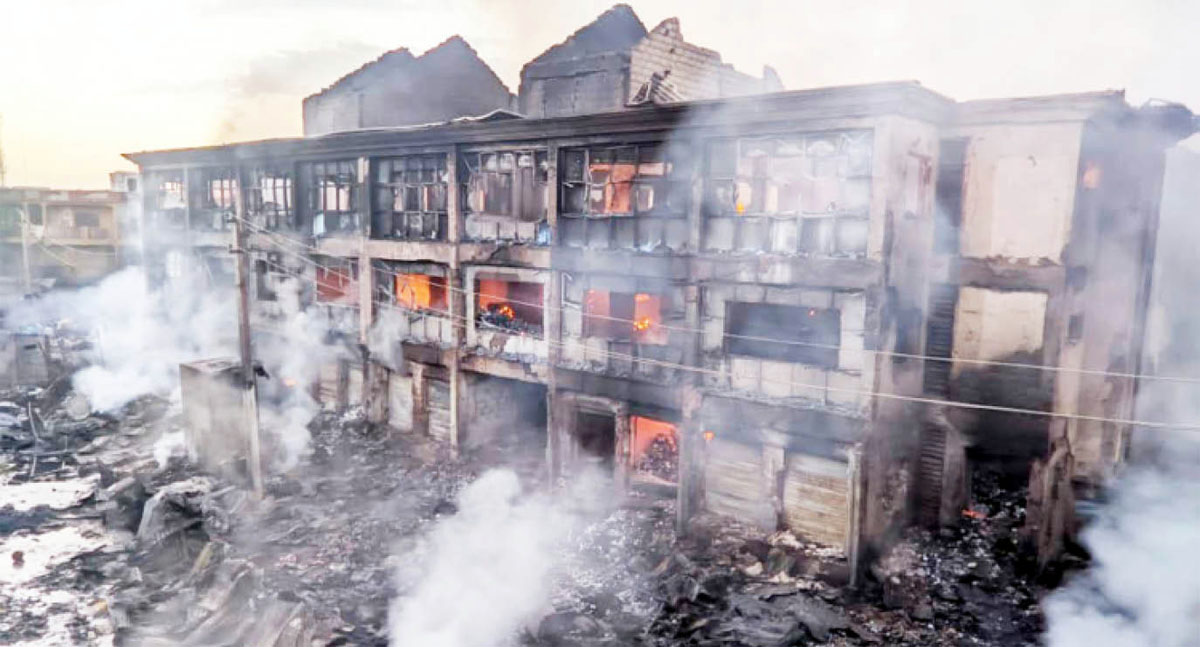 Early Morning Blaze Destroys Dozens of Shops in Kano Market