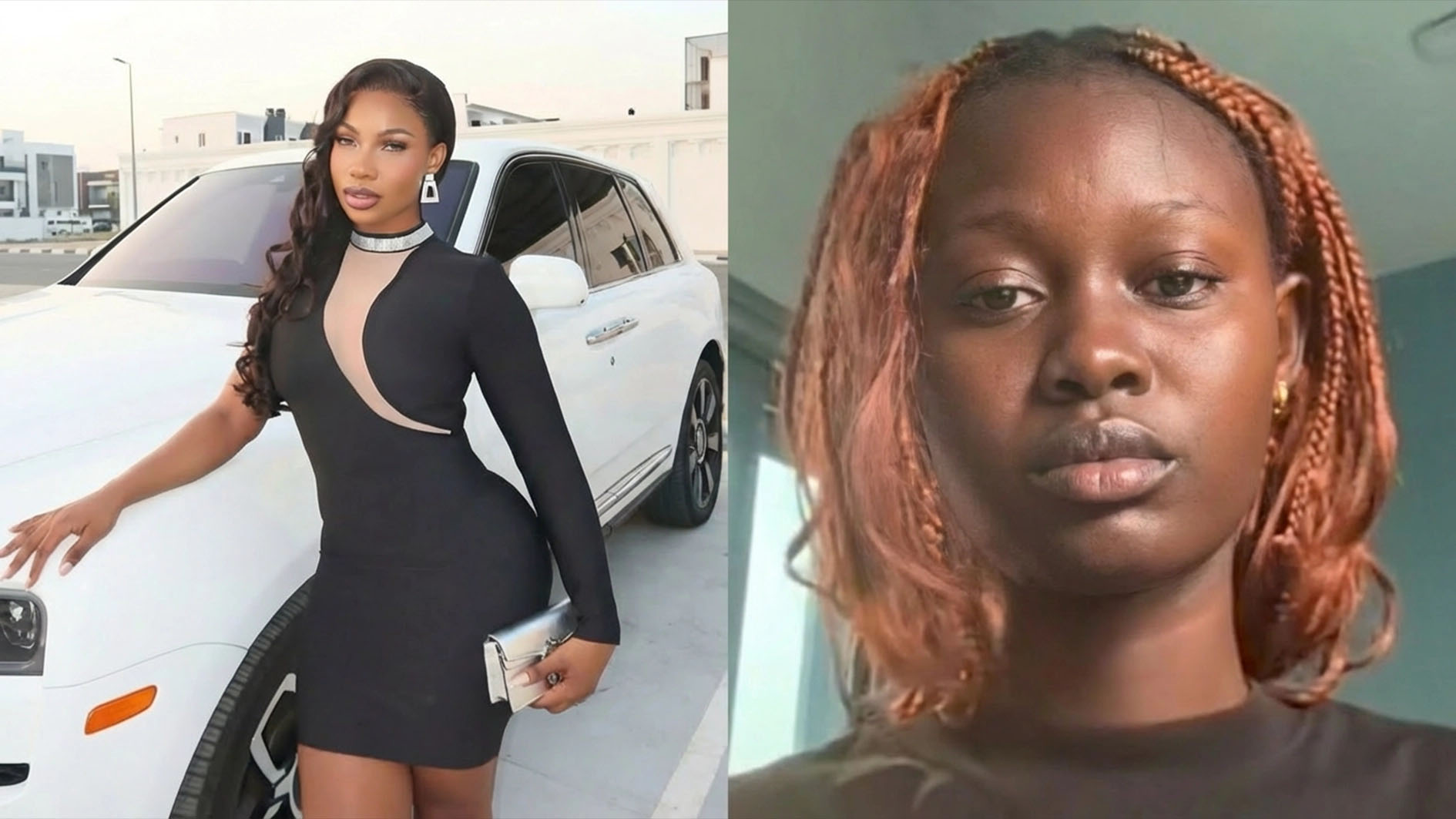 Former Big Brother Naija housemate and social media influencer Symply Tacha and TikTok user Mirabel