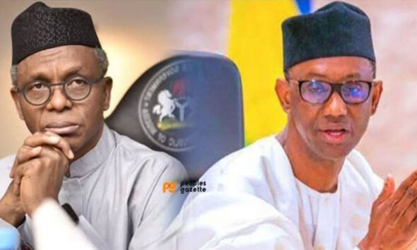 Former Kaduna State Governor Nasir El-Rufai and National Security Adviser Nuhu Ribadu