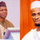 Former Kaduna State Governor, Nasir El-Rufai and his son, Mohammed Bello El-Rufai