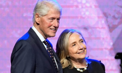 Former U.S. President Bill Clinton and former Secretary of State Hillary Clinton