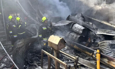 Iranian Army Helicopter Crashes Into Market