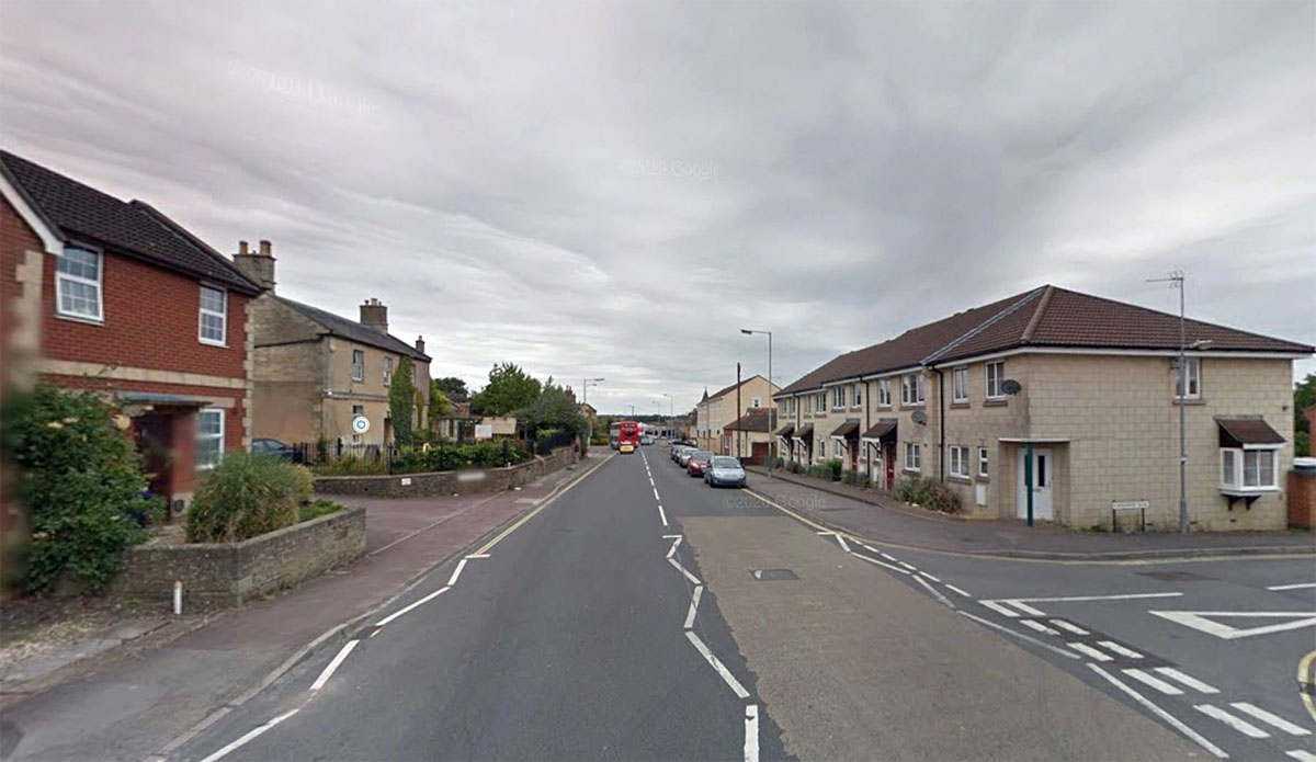 London Road, Chippenham, near where the boy was stabbed.