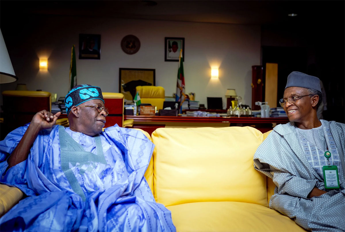 President Bola Ahmed Tinubu and Former Kaduna State Governor Nasir El-Rufai