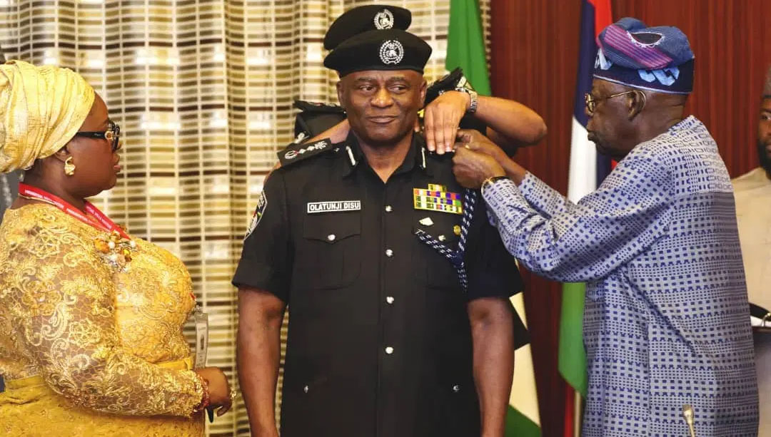 President Bola Tinubu Decorates Tunji Disu as Acting Inspector‑General of Police