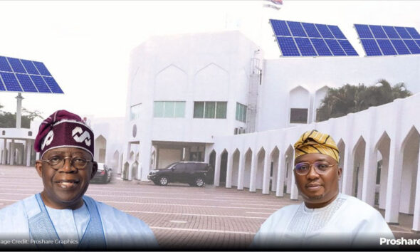 President Bola Tinubu and Minister of Power Adelabu and Aso rock