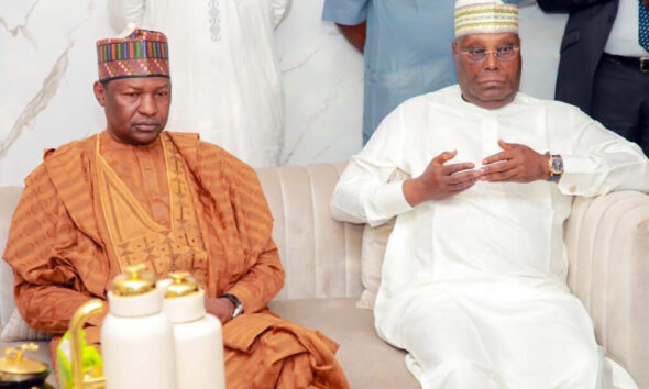 Former Attorney-General of the Federation, Abubakar Malami and former Vice-President Atiku Abubakar
