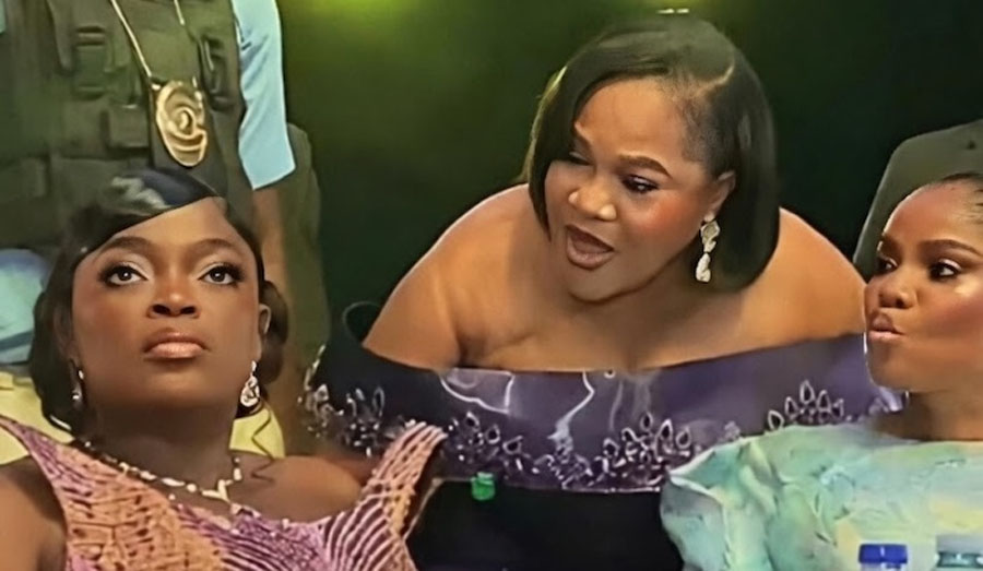 Awkward Moment At Iyabo Ojo Premiere As Funke Akindele Appears To Snub Toyin Abraham