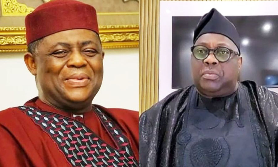 Former Aviation Minister Femi Fani-Kayode and Dele Momodu