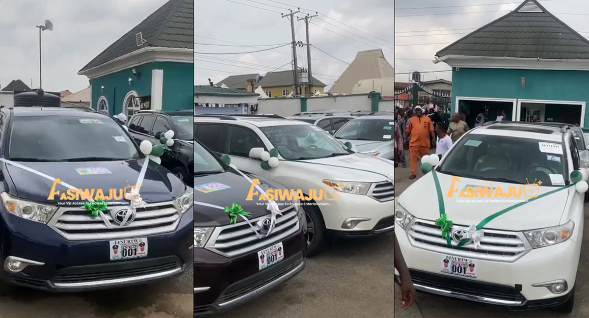 Lagos NURTW Chairman Sego Distributes Exotic Cars, Luxury Items to Cabinet Members
