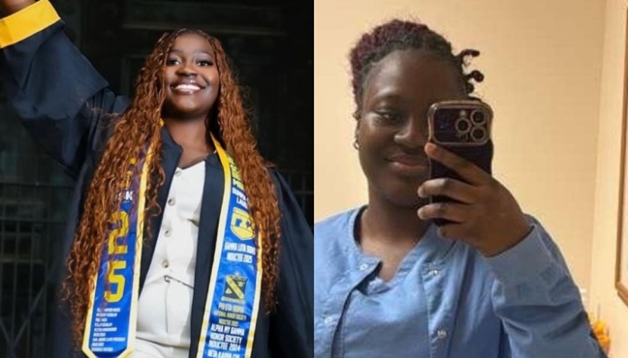 Oluwalayomi Fadero, a US-based Nigerian graduate nurse