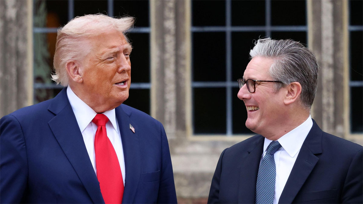 US President Donald Trump and UK Prime Minister Keir Starmer