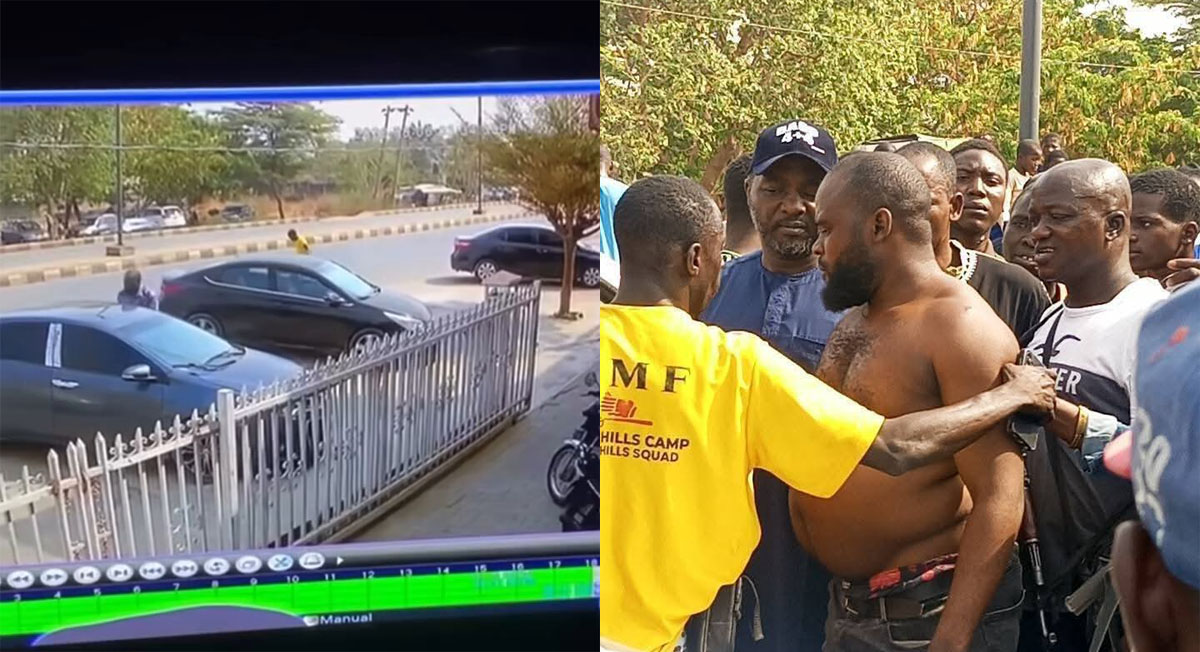 Viral Video Shows Man Disarming Robbers After Minna Bank Heist, ₦10m Stolen