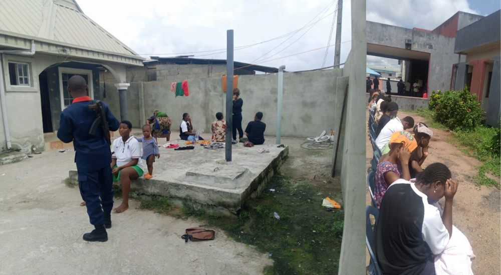 NSCDC Busted Lagos Baby Factory, Rescued 18 Pregnant Women, 10 Children