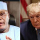 Former Vice-President Atiku Abubakar and US President Donald Trump