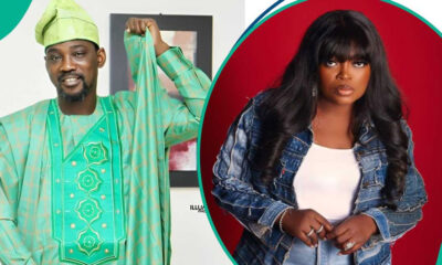 Legendary Fuji musician Alhaji Wasiu Alabi Pasuma and Funke Akindele