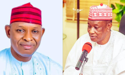 Governor of Kano State Abba Kabir Yusuf and his former deputy Comrade Aminu Abdussalam