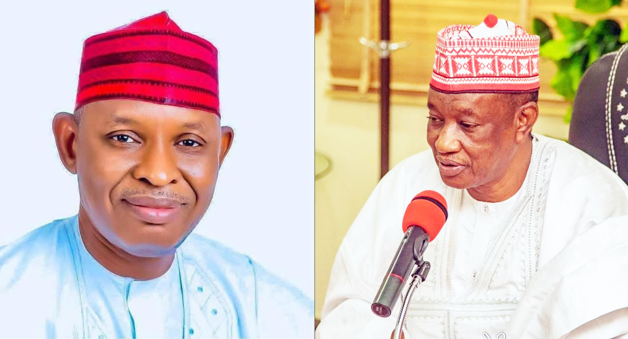 Governor of Kano State Abba Kabir Yusuf and his former deputy Comrade Aminu Abdussalam