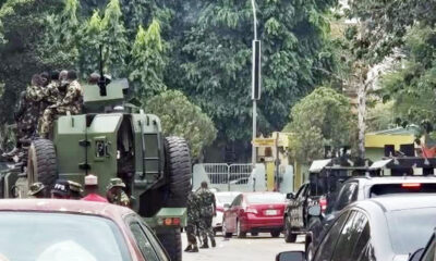 Heavy Security Deployed at INEC Headquarters Abuja