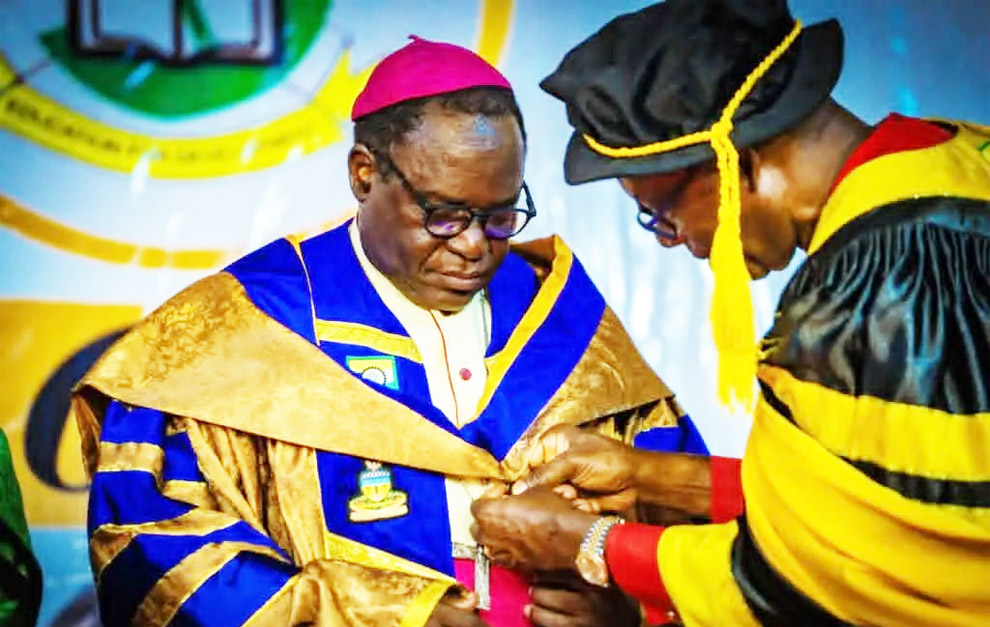Catholic Bishop of Sokoto Diocese and Chancellor of Chukwuemeka Odumegwu Ojukwu University (COOU), Igbariam, Anambra State, Matthew Kukah