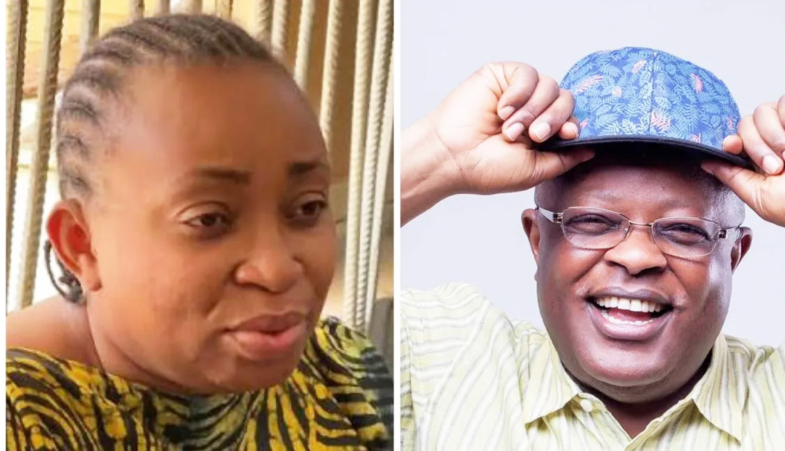 Ms Tracynither Ohiri and David Umahi