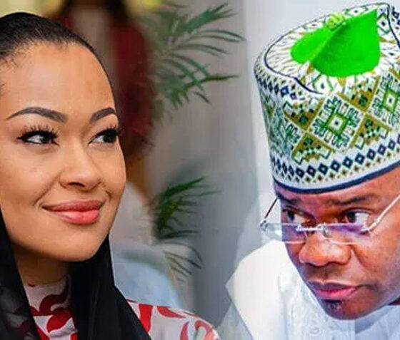 Senator representing Kogi Central, Natasha Akpoti-Uduaghan and Former Governor of Kogi State, Yahaya Bello