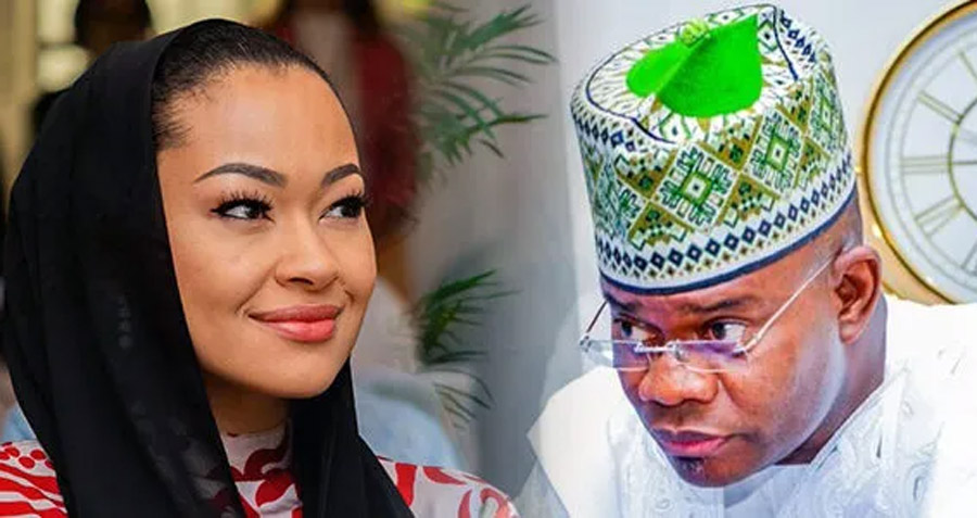 Senator representing Kogi Central, Natasha Akpoti-Uduaghan and Former Governor of Kogi State, Yahaya Bello