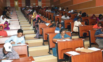 Nigeria University students in lecture room