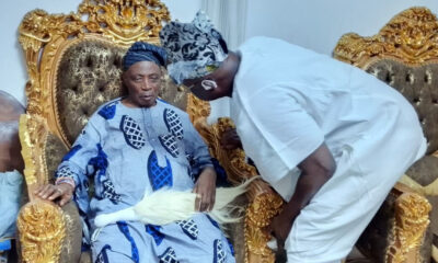 Olubadan of Ibadanland Rashidi Adewolu Ladoja and Former Ekiti State Governor Ayodele Fayose