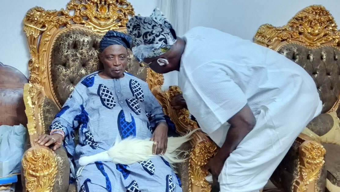 Olubadan of Ibadanland Rashidi Adewolu Ladoja and Former Ekiti State Governor Ayodele Fayose